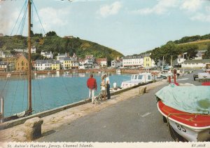 JERSEY, ST AUBIN'S HARBOUR, Channel Islands - Vintage POSTCARD