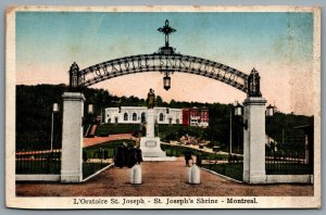 Postcard Montreal Quebec c1910s L’Oratoire St. Joseph St. Josephs Shrine Gates A