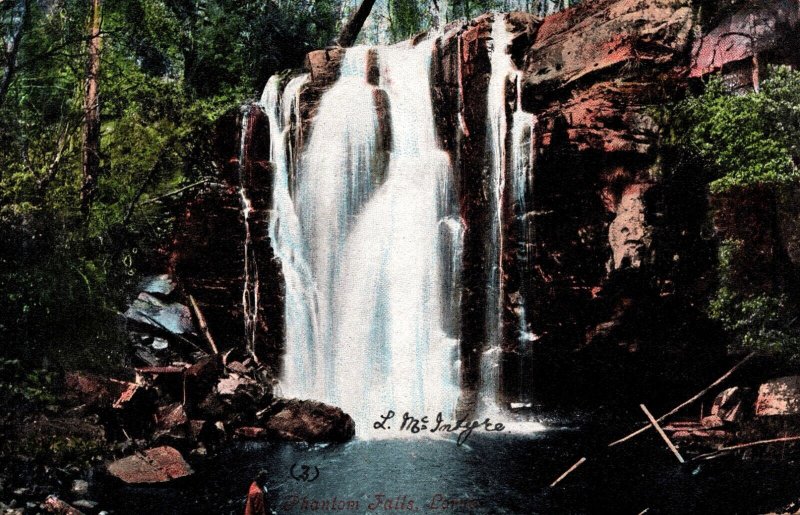 Australia Phantom Falls Lorne Vintage Postcard 09.90