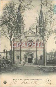 Old Postcard Vichy Allier Church Saint Louis