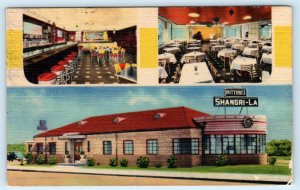 ST. LOUIS, Missouri MO~ Roadside MITTINO'S SHANGRI-LA Restaurant c1940s Postcard