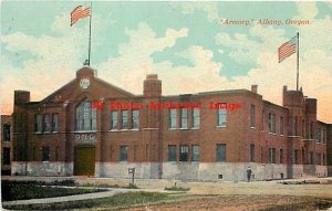 OR, Albany, Oregon, Armory Building, Exterior View,Commercial Colortype No 11645