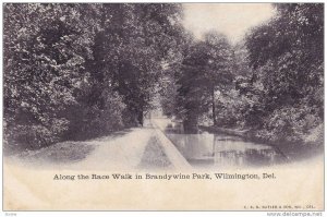 Along the Race walk, Brandywine Park , Wilmington , Delaware , Pre-1907