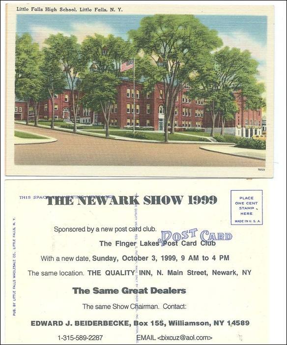 High School, Little Falls NY / 1999 Postcard Show, Newark NY