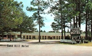 1950s CLAXTON GA SAND HILL MOTEL U.S. 301 COKE BOX E.B. ROGERS POSTCARD P1120