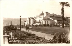 Real Photo Postcard Boardwalk Hotel Playa in Ensenada, Baja California, Mexico