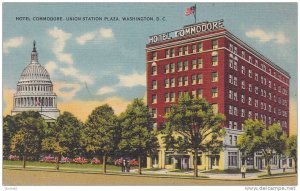 Hotel Commodore, Union Station Plaza, Washington, D. C., 1930-1940s