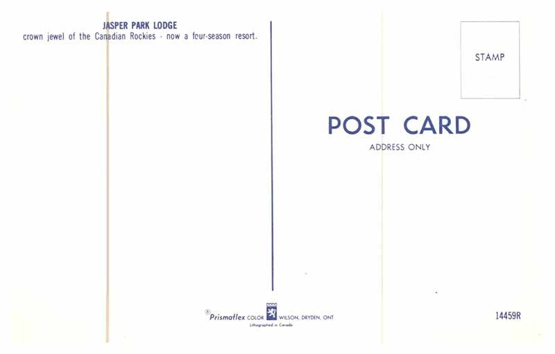 Postcard HOTEL SCENE Jasper Alberta AB AR4336