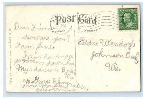 C1910 Carnegib Library Park Avenue Berlin Wis Postcard F35E