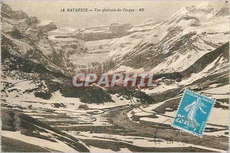 Old Postcard General view Gavarnie Circus