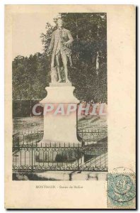 Old Postcard Statue Montbard Buffon