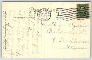 South Common  Lowell  Massachusetts  Postcard  1908