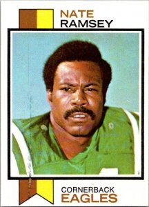 1973 Topps Football Card Nate Ramsey Philadelphia Eagles sk2434