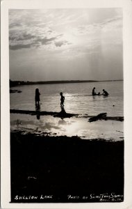 Skeleton Lake Boyle AB Alberta Alta Unused Semitone Studio RPPC Postcard F72