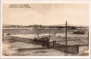 General View Port Sudan Africa Unused RPPC Real Photo Postcard E30