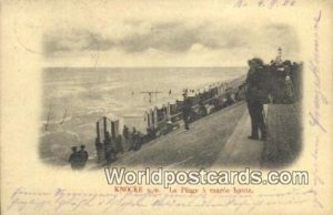 La Plage a Maree Haute Knocke, Belgium 1900 