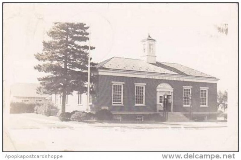 Nebraska Geneva Post Office 1954 Real Photo RPPC