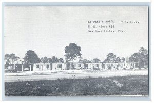 Vintage Lippert's Hotel New Port Richey, FL Postcard P133E