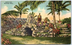 Postcard - Musa Isle Wishing Well - Miami, Florida