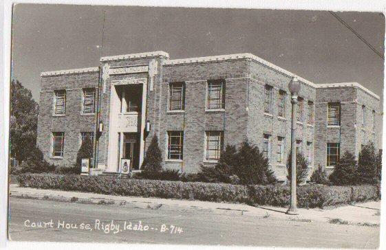 Court House Rigby ID -real photo pc-