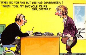 Diarrhoea, Bycycle Clips, Comic Medical Unused 