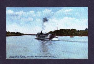 MA Steamer Steamship Steam Ship Merrimac HAVERHILL MASS Massachusetts Postcard