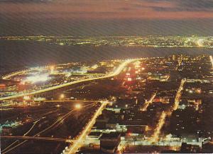 Canada Lakeshore Boulevard At Night Toronto Ontario