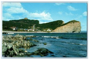 1963 North Beach Rosy Peak Three Sisters Perce Quebec Canada Postcard