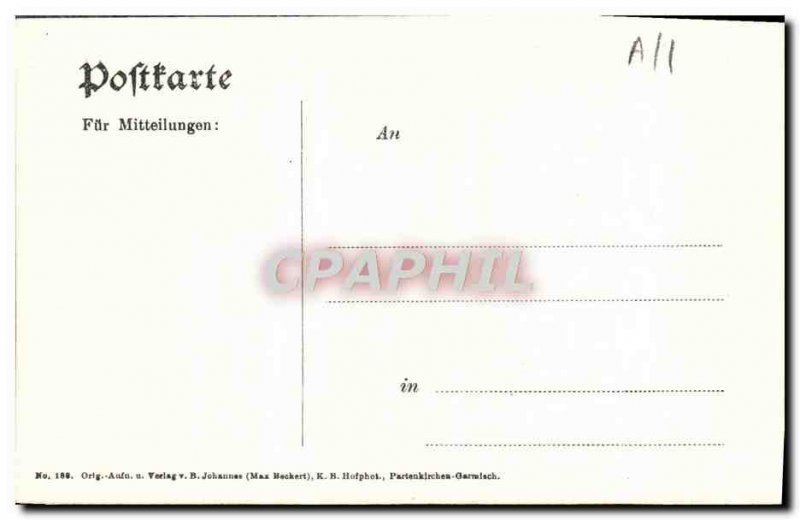 Old Postcard Königl Linderhof