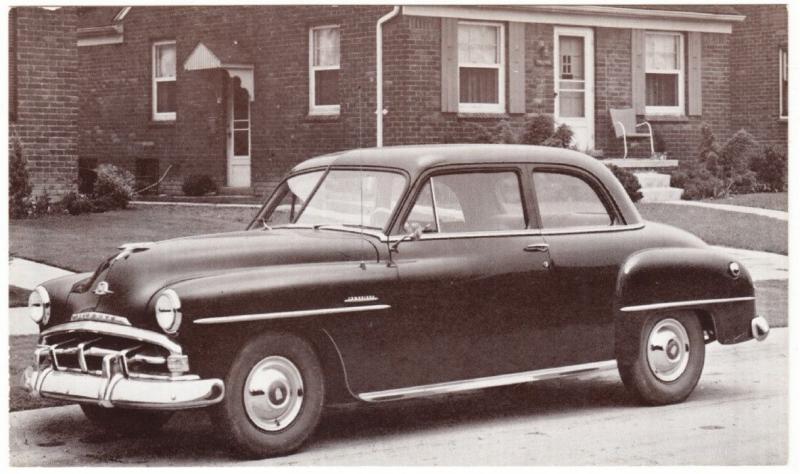 Plymouth 1951 Cambridge Club Coupe Dealers Supply Company Postcard No. 96D