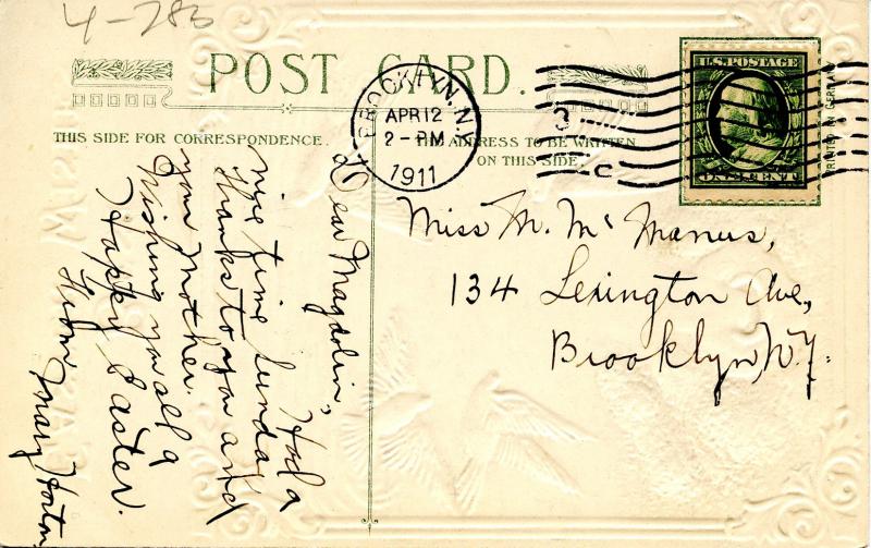 Greeting - Easter. Doves    (Winsch)