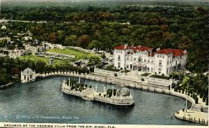 FL - Miami. Deering Villa and Grounds. (Card has been trimmed)
