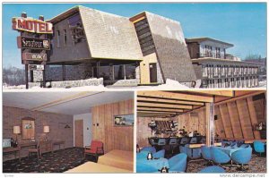 3-views,  Motel Senateur,  Mont- Laurier,  Quebec,  Canada,  40-60s