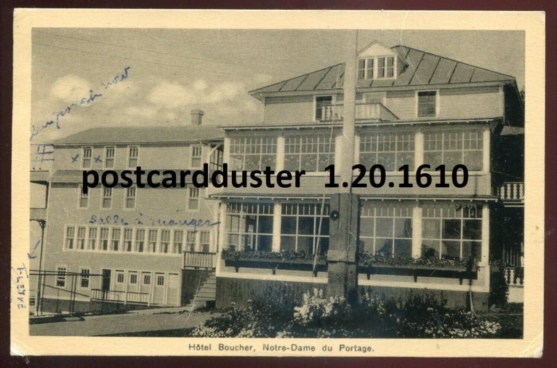 h2819 - NOTRE DAME DU PORTAGE Quebec 1938 Hotel Boucher