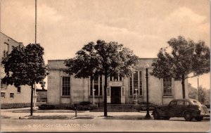 Postcard United States Post Office in Eaton, Ohio