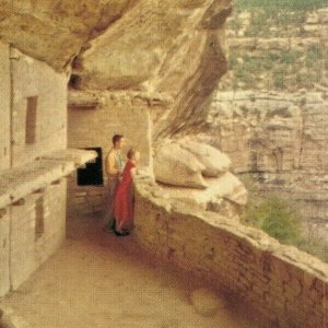 USA Balcony House Ruin Mesa Verde National Park Chrome Postcard 07.64