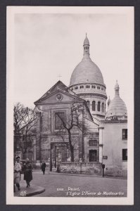 FRANCE, Postcard RPPC, Paris, Saint-Pierre de Montmartre Church