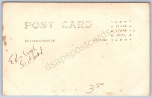 K16/ Interesting RPPC Postcard c1910 Edinburgh Scottland Trolley 530