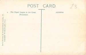 England London Papal Legate in Great Procession Religious vintage postcard
