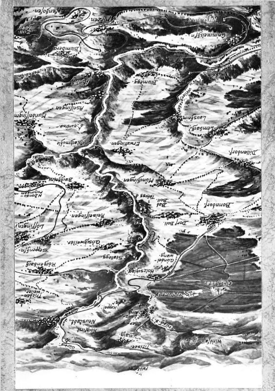 BG2317 map cartes geographiques bonndorf munchingen CPSM 14x9.5cm germany