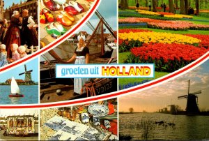 Netherlands Greetings With Multi View 1992