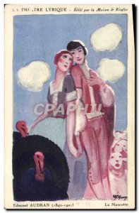 Old Postcard Fantasy Illustrator Edmond Audran Lyric Theater mascot