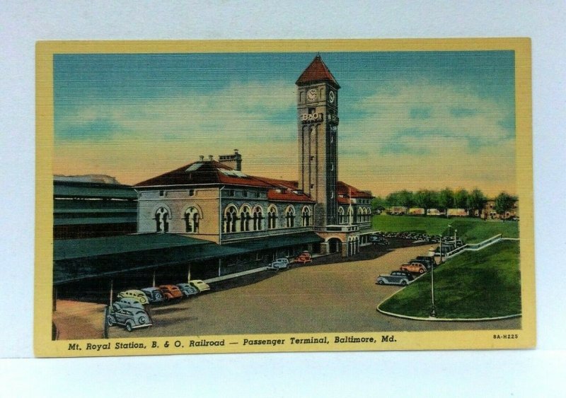 Baltimore Maryland Mt Royal Station B & O Railroad Terminal Vintage