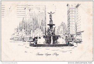 Ohio Cincinnati Fountain Square Plaza