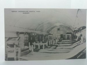 Vintage Repro Postcard German Underground Hospital Ward Guernsey Channel Isles.