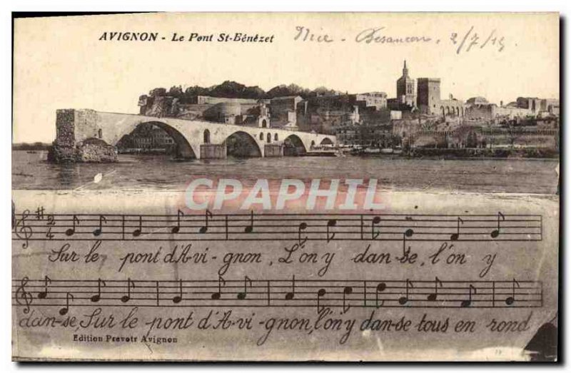 Postcard Old Avignon (Vaucluse) Le Pont St Benezet