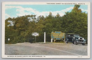Mercersburg Pennsylvania~Tuscarora Summit Buchanan Trail~Vintage Postcard