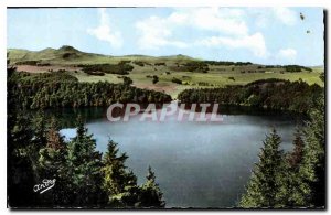 Old Postcard Les Belles Provinces Francaises Auvergne surroundings Besse Lac ...