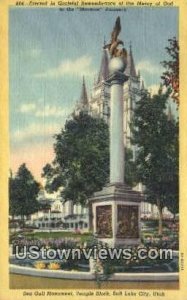 Seagull Monument, Temple Square - Salt Lake City, Utah UT  