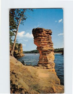 Postcard Chimney Rock, Dells of the Wisconsin River, Wisconsin Dells, Wisconsin